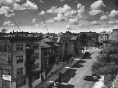 William Reagh, Apartments on First Street, Bunker Hill, 1939; from William Reagh: A Long Walk Downtown.